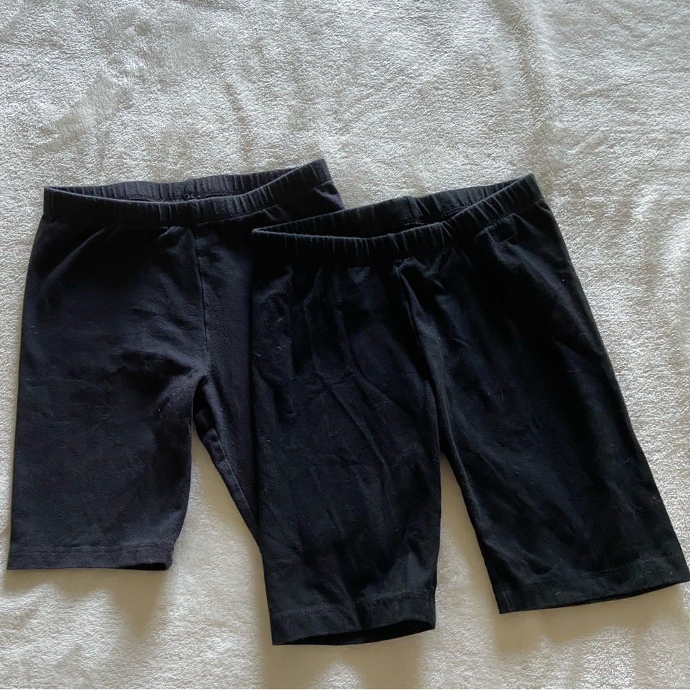 Girls Biker Shorts.  Black.  Size 7/8